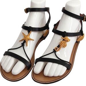 Valentino Garavani Sea Elements gladiator sandals 37.5